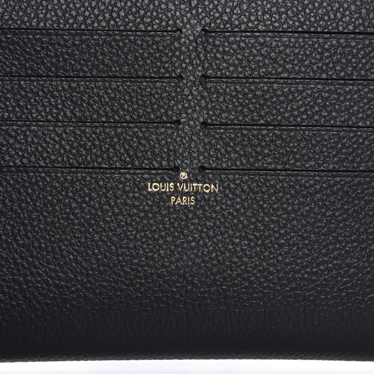 Calfskin Felicie Chain Wallet Card Holder Insert Black