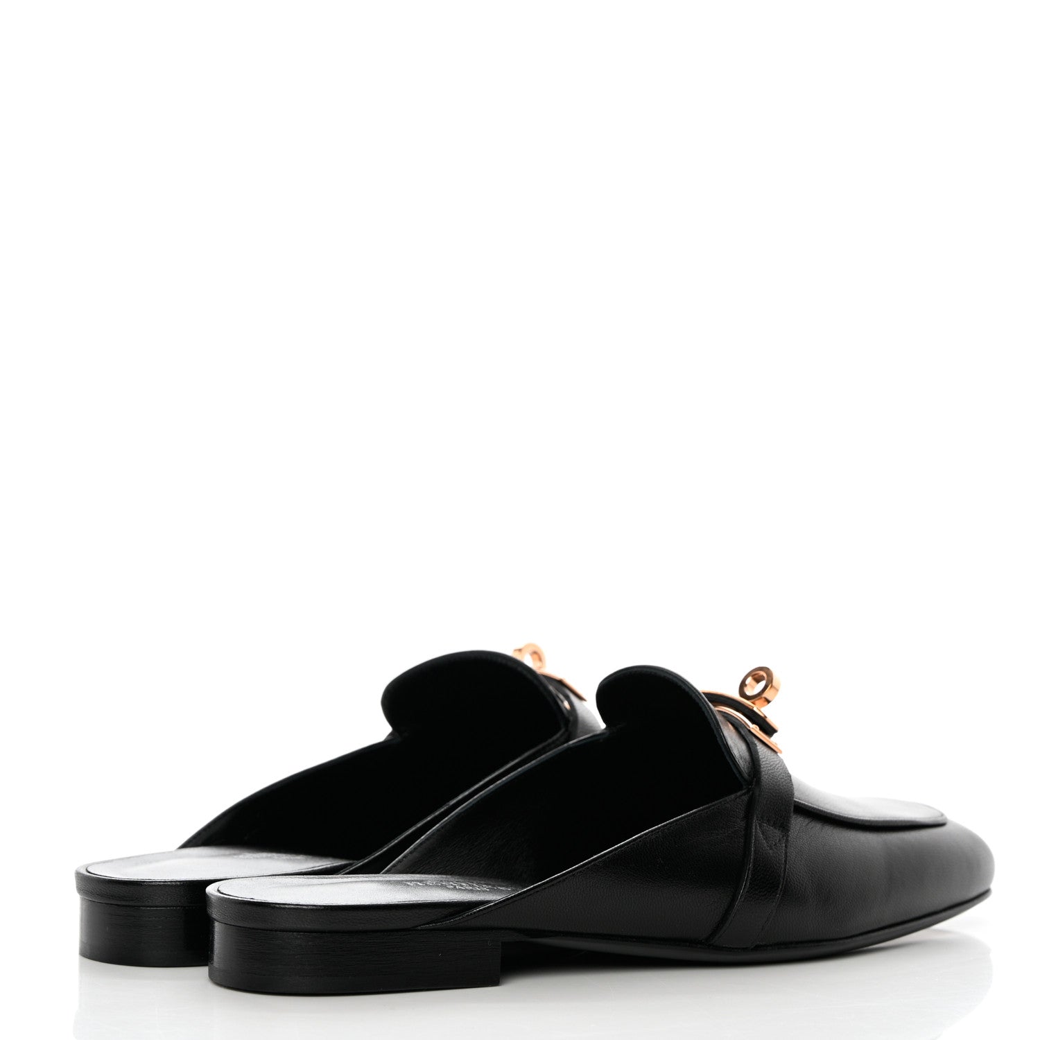 Hermes Goatskin Oz Mules 36 Black 7 of 18