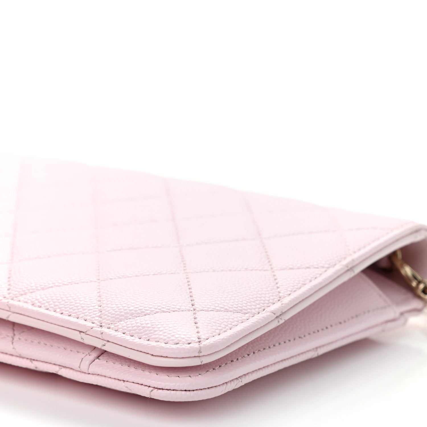 Chanel Caviar Quilted Wallet On Chain WOC Light Pink 10 of 11