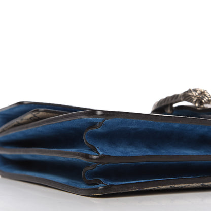 Gucci GG Supreme Monogram Blooms Medium Dionysus Shoulder Bag Beige Navy Vintage Blue 6 of 13