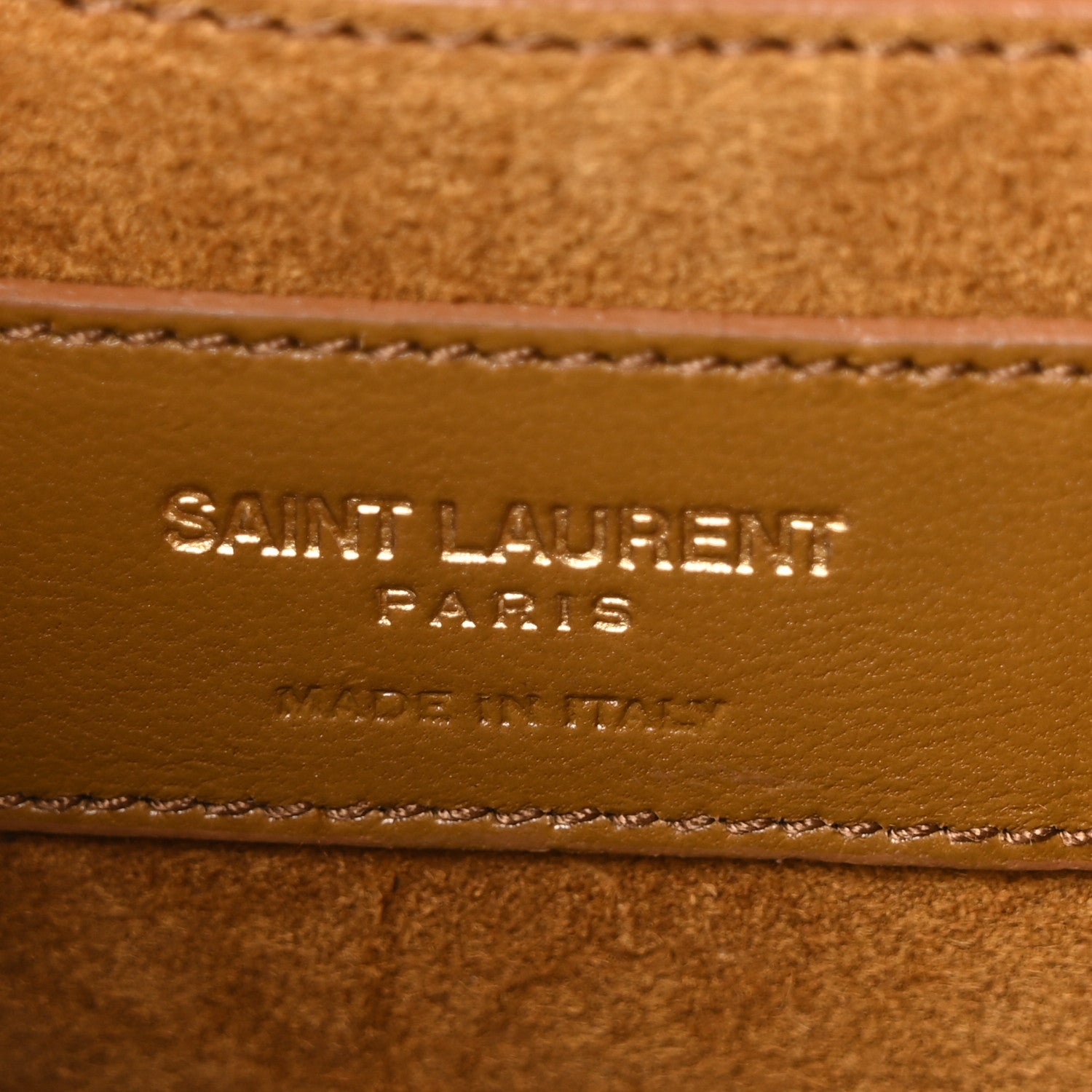 Saint Laurent Suede Fringe Small Monogram Satchel Light Ocre 6 of 10