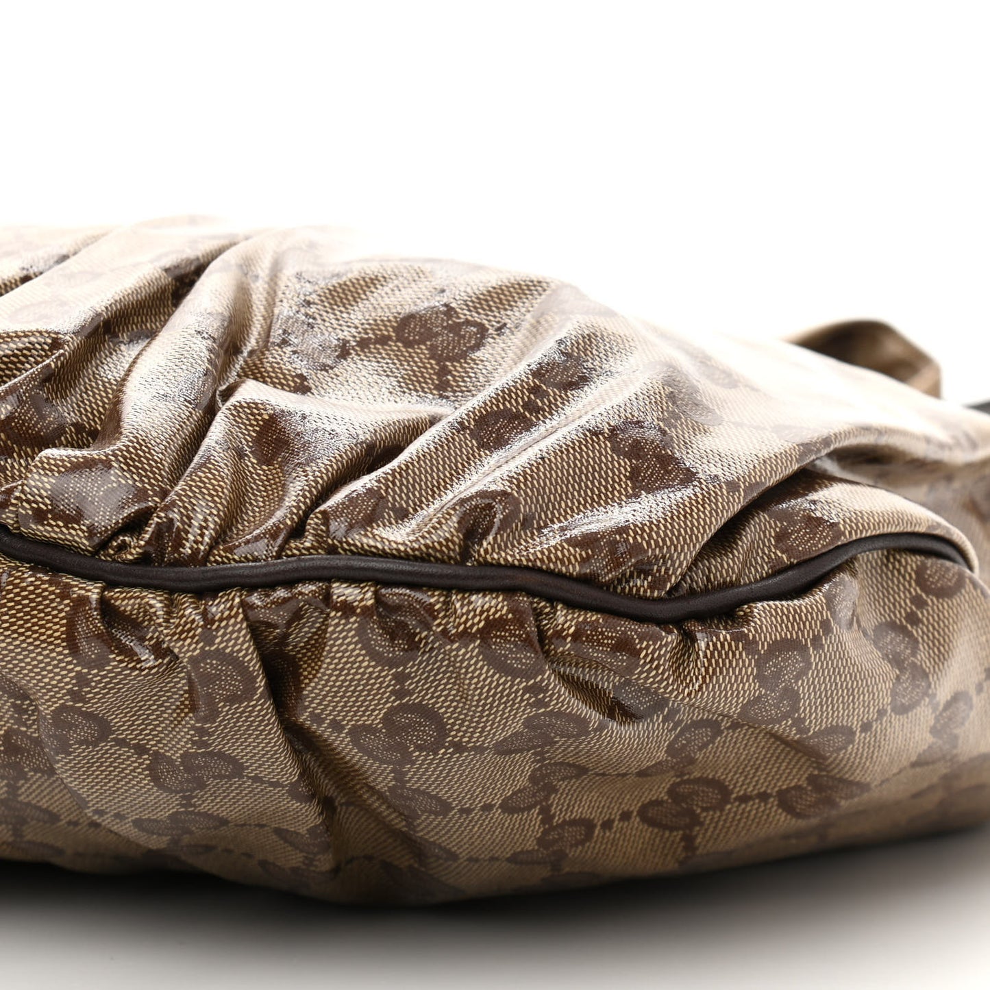 Crystal Monogram Small Hysteria Tote Dark Brown