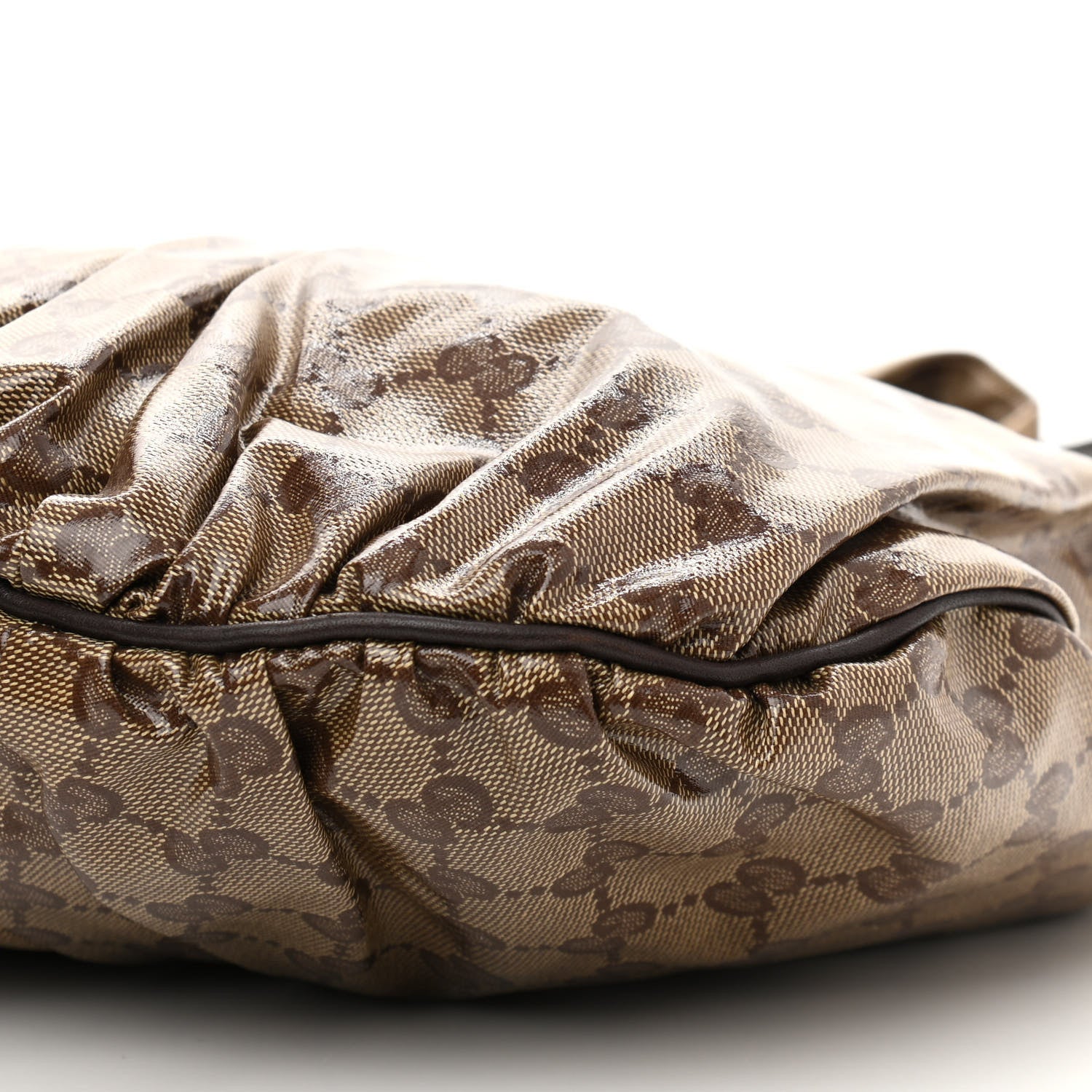 Gucci Crystal Monogram Small Hysteria Tote Dark Brown 9 of 9