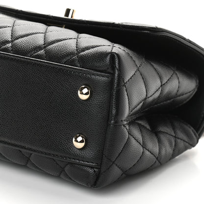 Chanel Caviar Quilted Mini Coco Handle Flap Black 9 of 9