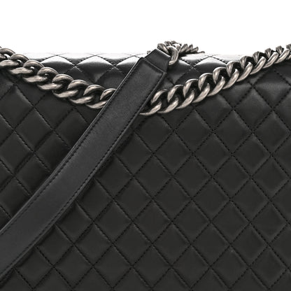 Chanel Lambskin Quilted Large Boy Flap Black 8 of 13