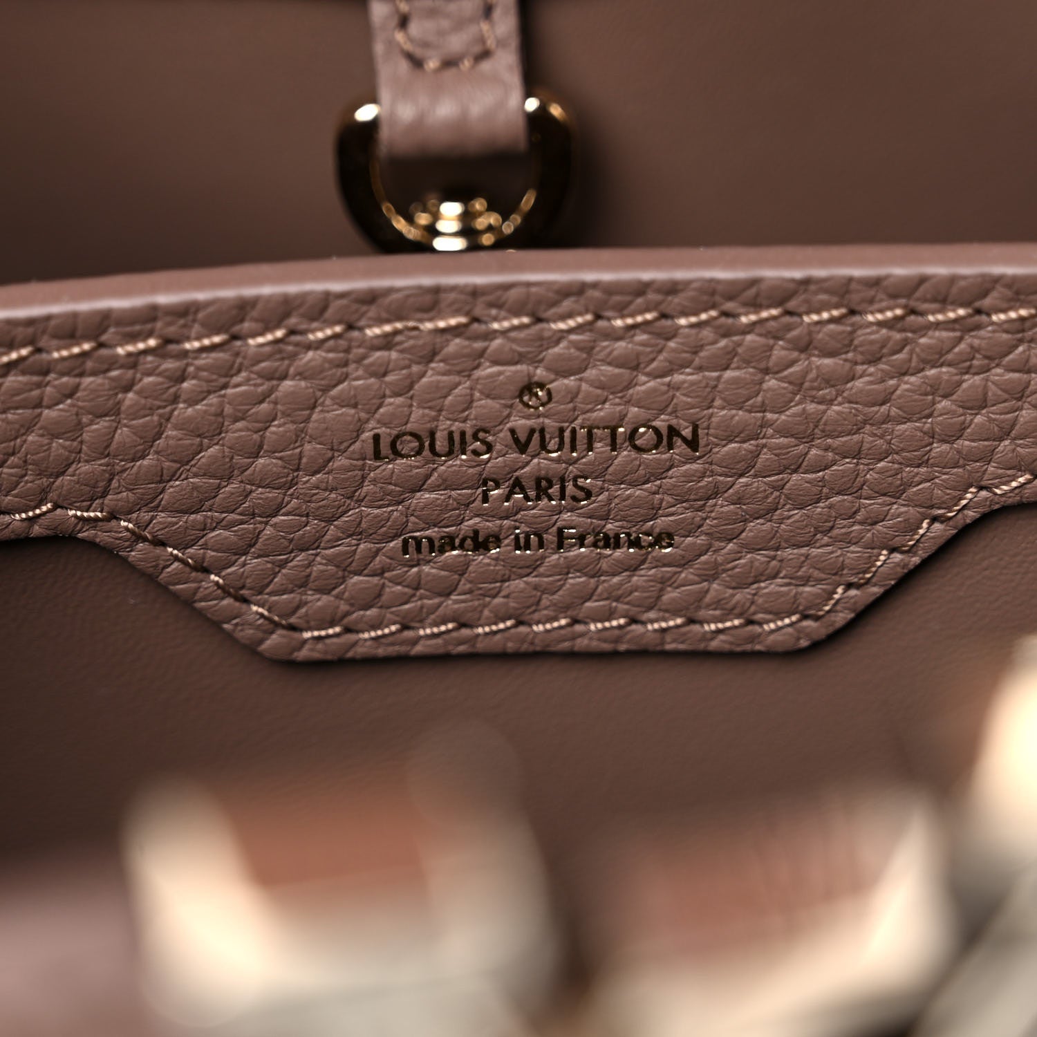 Louis Vuitton Taurillon Python Capucines BB Taupe Rose 5 of 7