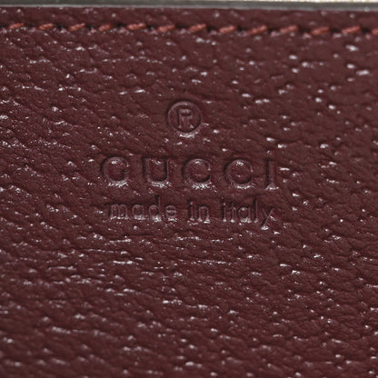 Gucci Monogram GG Mignon Textured Dollar Calfskin GG Supreme Monogram Quilted Small Crossbody Bag  Burgundy Beige Ebony 6 of 11
