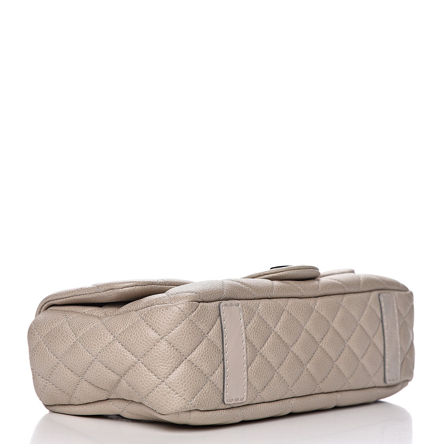Caviar Quilted Coco Casual Flap Light Beige