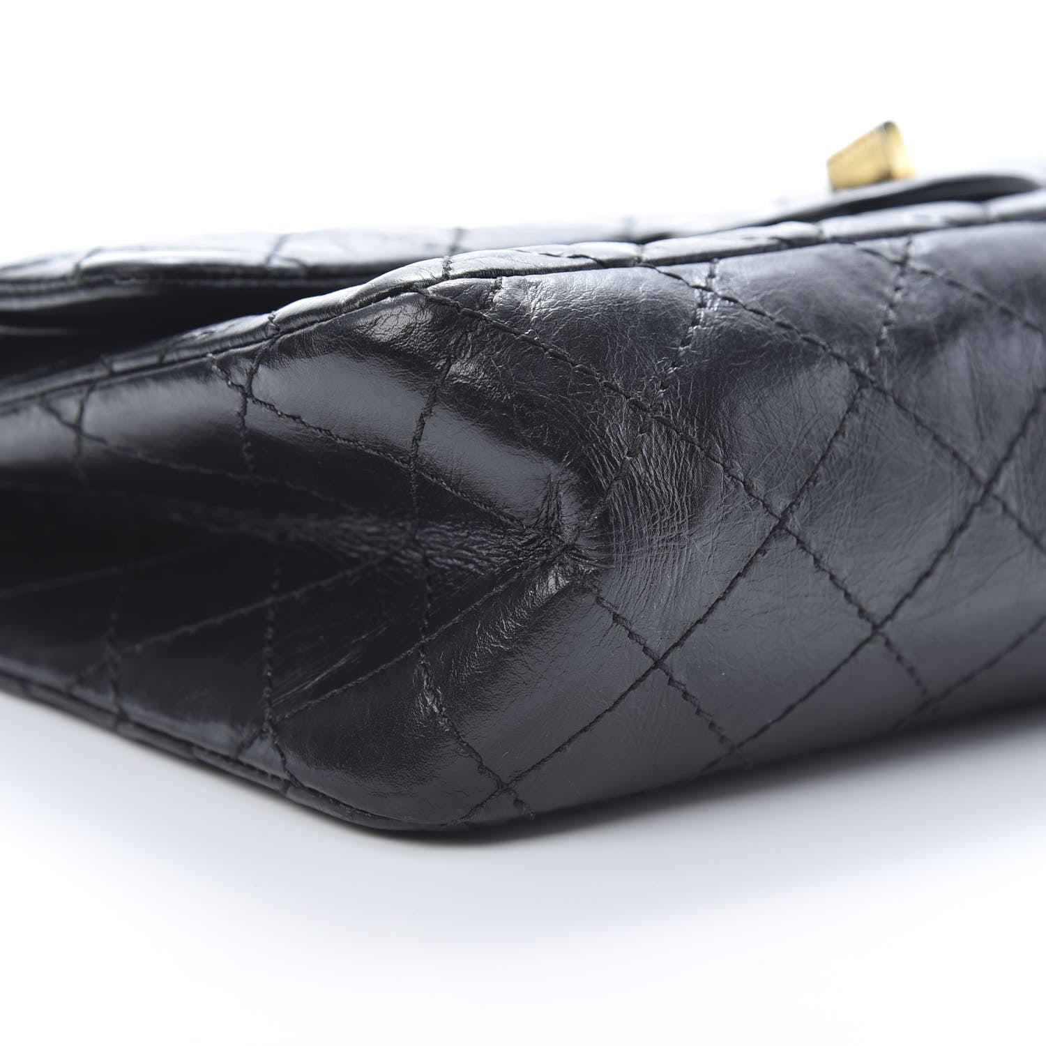 Chanel Aged Calfskin Quilted 2.55 Reissue 225 Flap Black 9 of 14