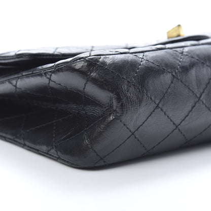 Chanel Aged Calfskin Quilted 2.55 Reissue 225 Flap Black 9 of 14