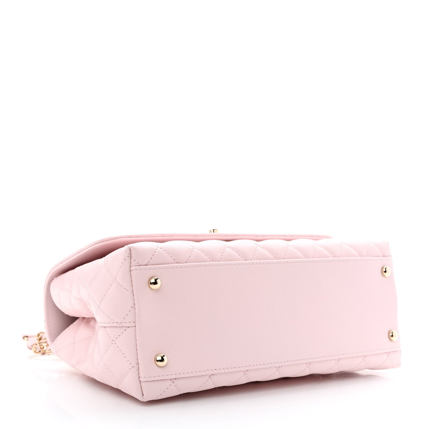 Chanel Caviar Quilted Small Coco Handle Flap Light Pink 4 of 10