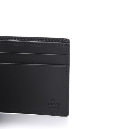 Gucci GG Supreme Monogram Kingsnake Bi-Fold Wallet Black Grey 7 of 11