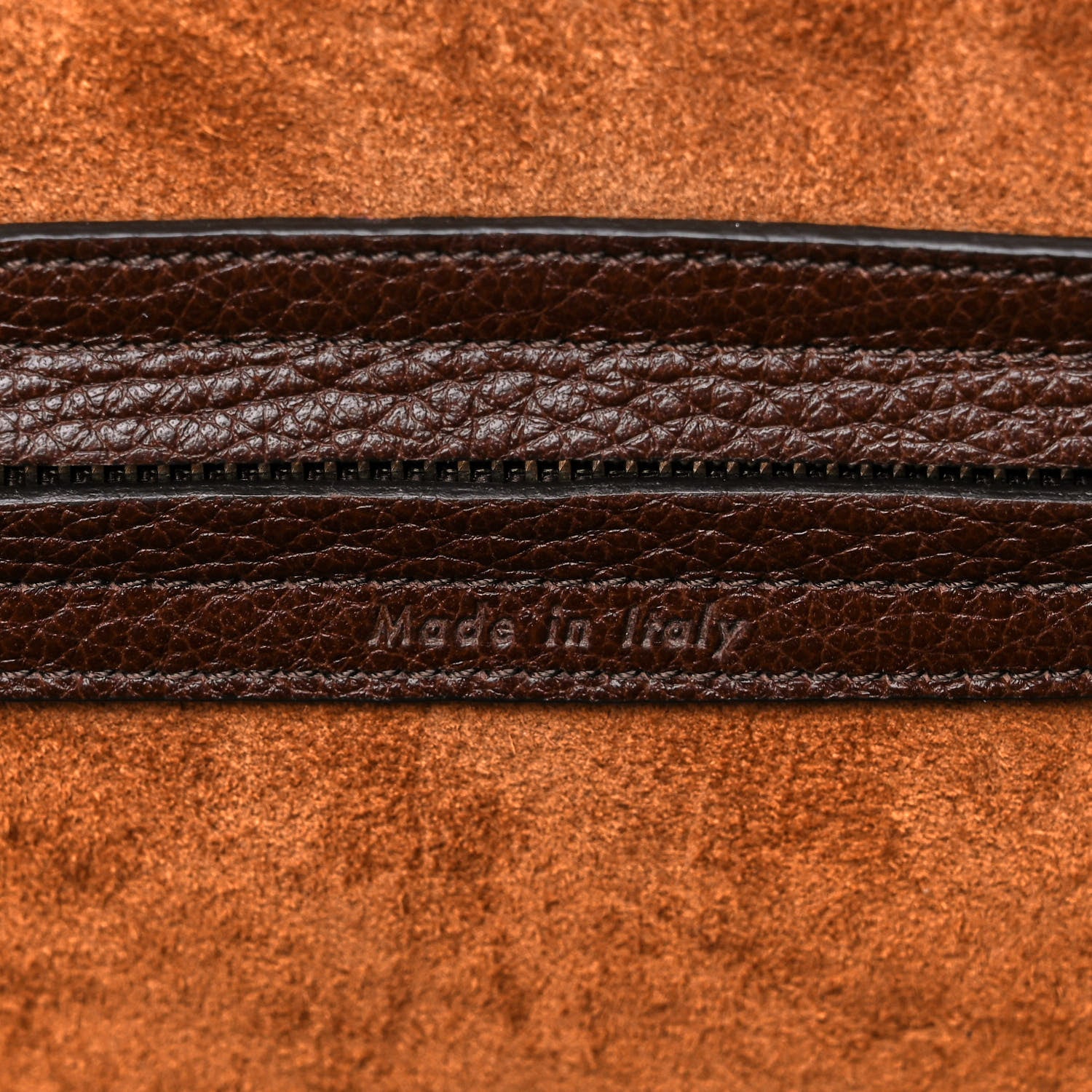 Celine Drummed Calfskin Medium Phantom Luggage Brown 6 of 12