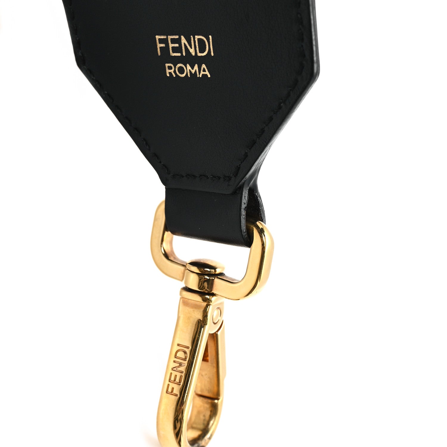 Fendi Ribbon Vitello Seta FF 1974 Adjustable Strap You Nube Military Chocolate 2 of 3