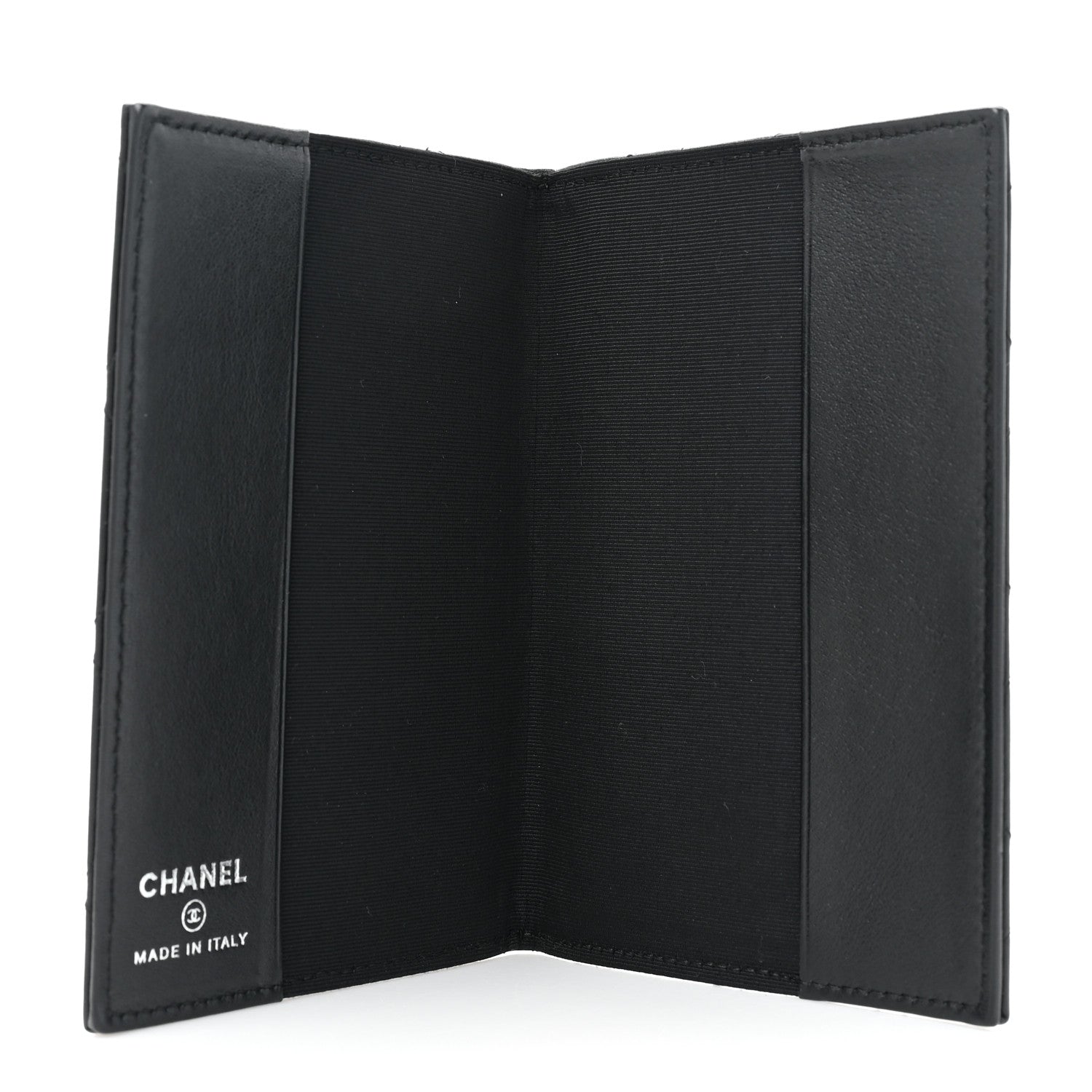 Chanel Patent Quilted Travel Wallet Black 7 of 14