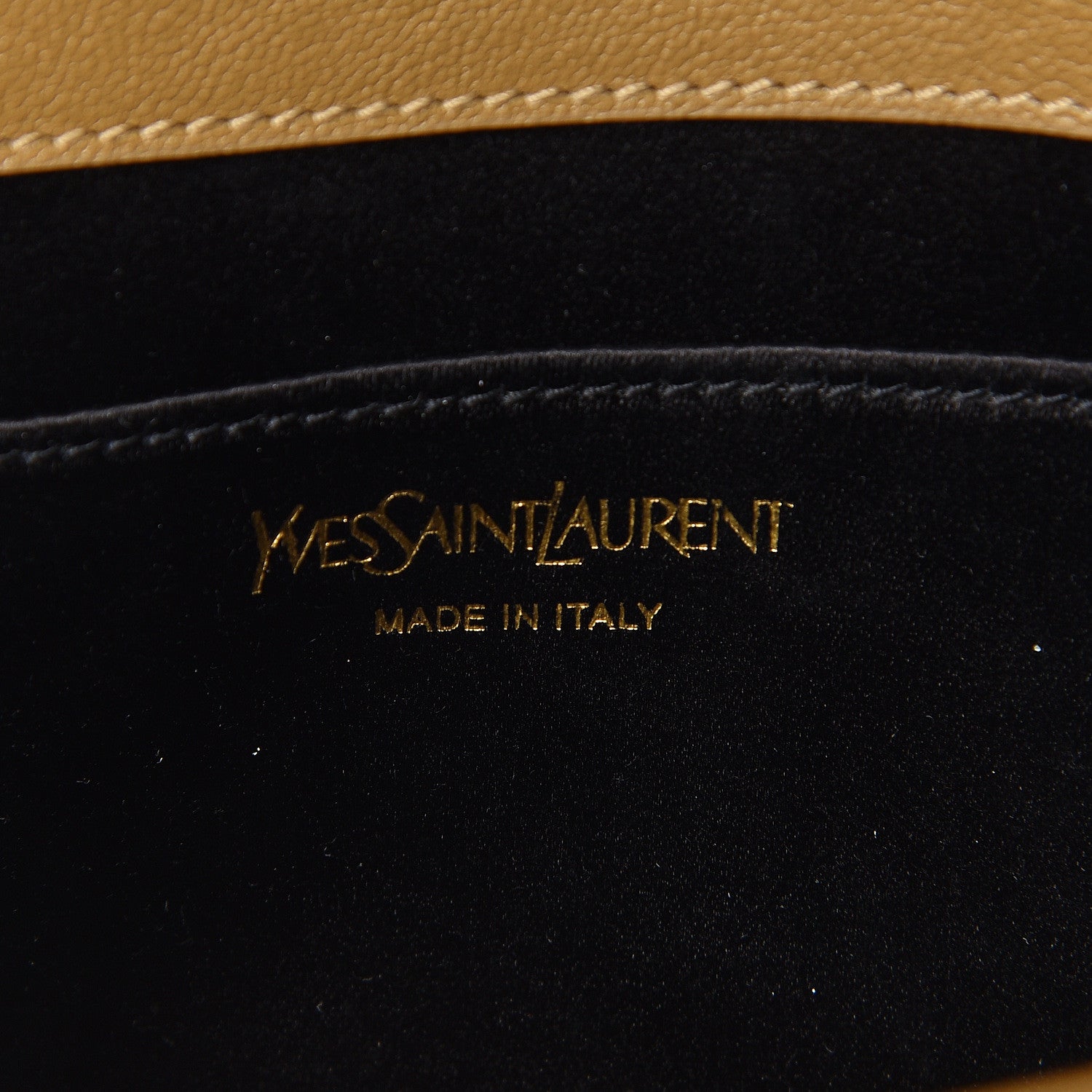 Saint Laurent Calfskin Monogram Large Belle De Jour Clutch Beige 6 of 7