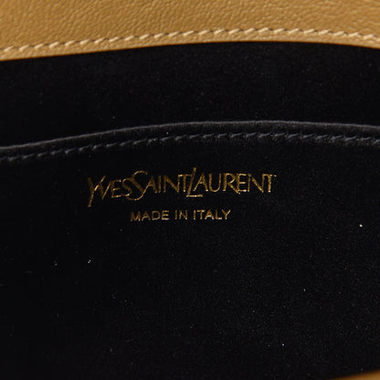 Saint Laurent Calfskin Monogram Large Belle De Jour Clutch Beige 6 of 7
