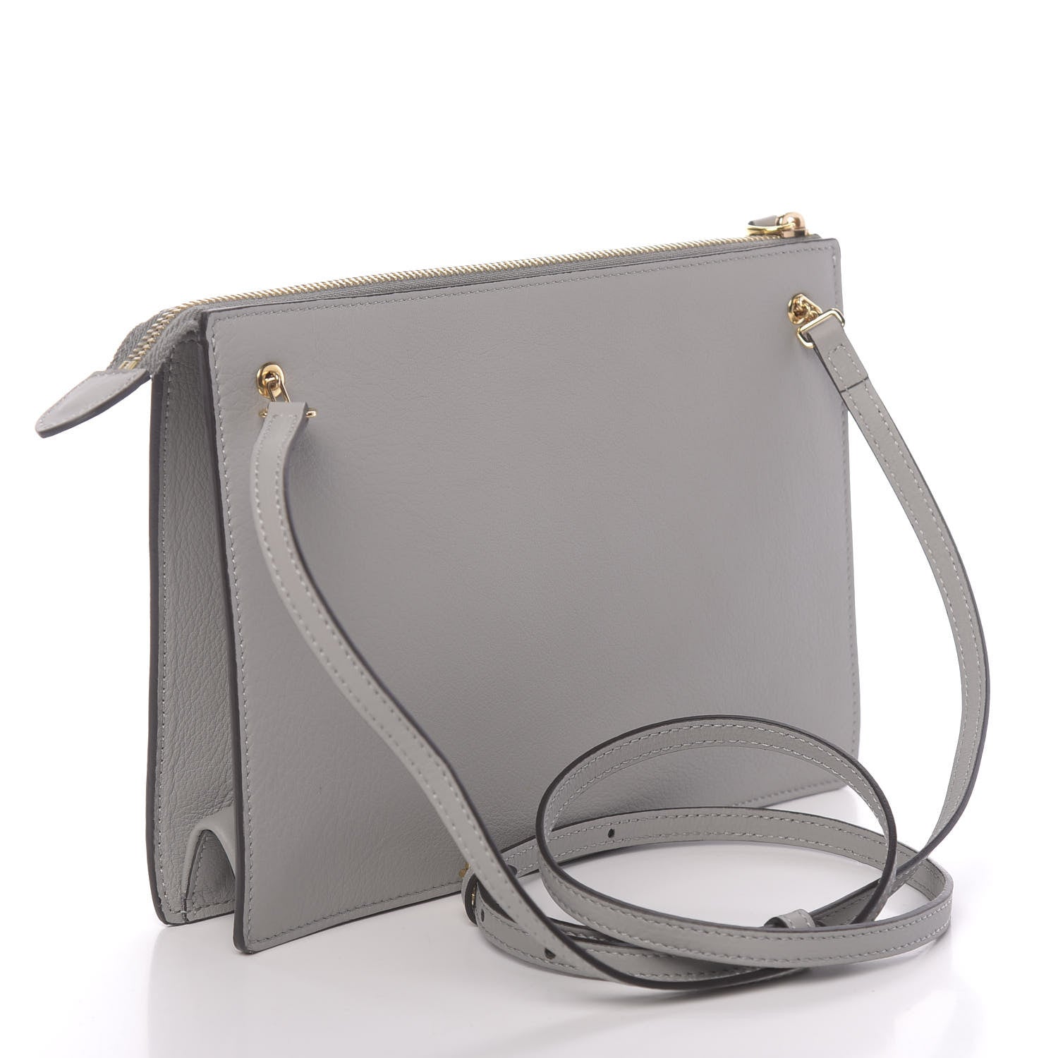 Fendi Vitello Dolce Studded Mini 2Jours Pouch Ardesia Multicolor 3 of 10