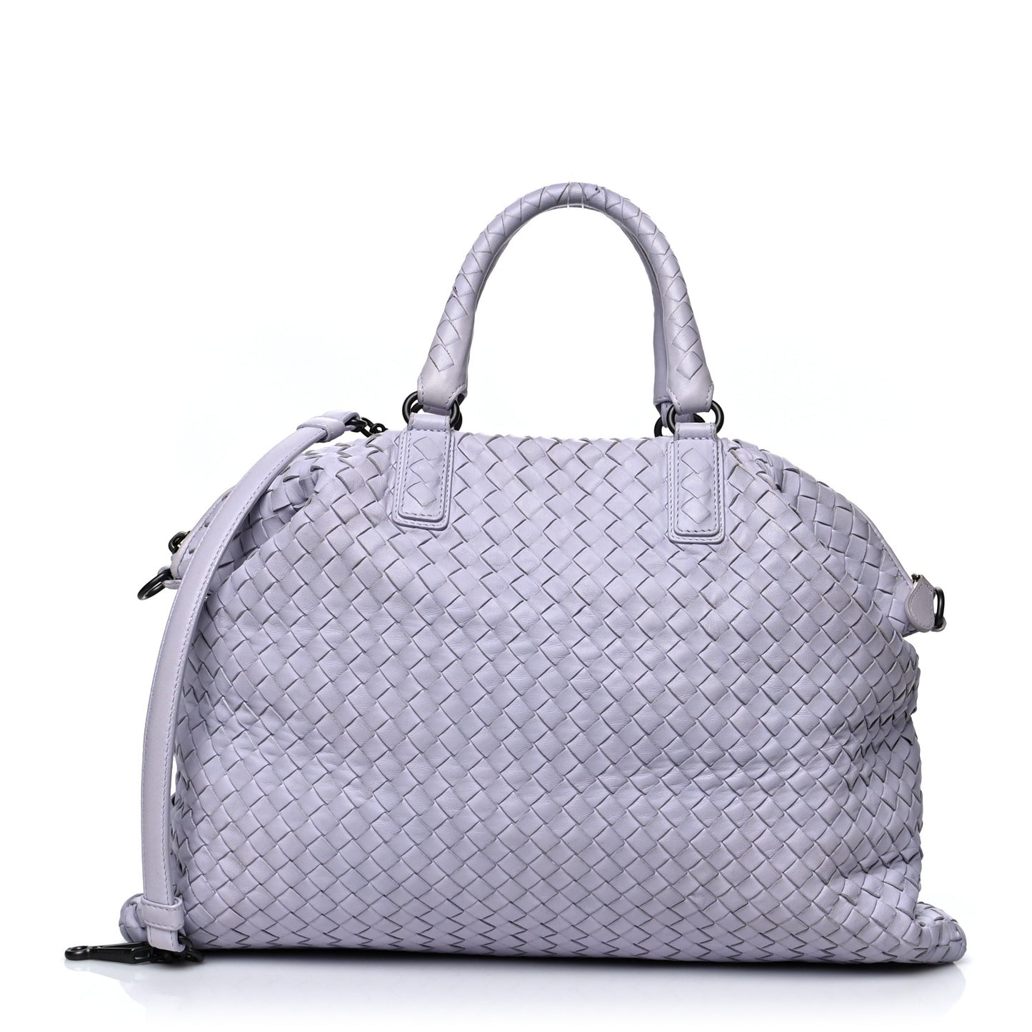 Nappa Intrecciato Medium Convertible Tote Oyster Lilac