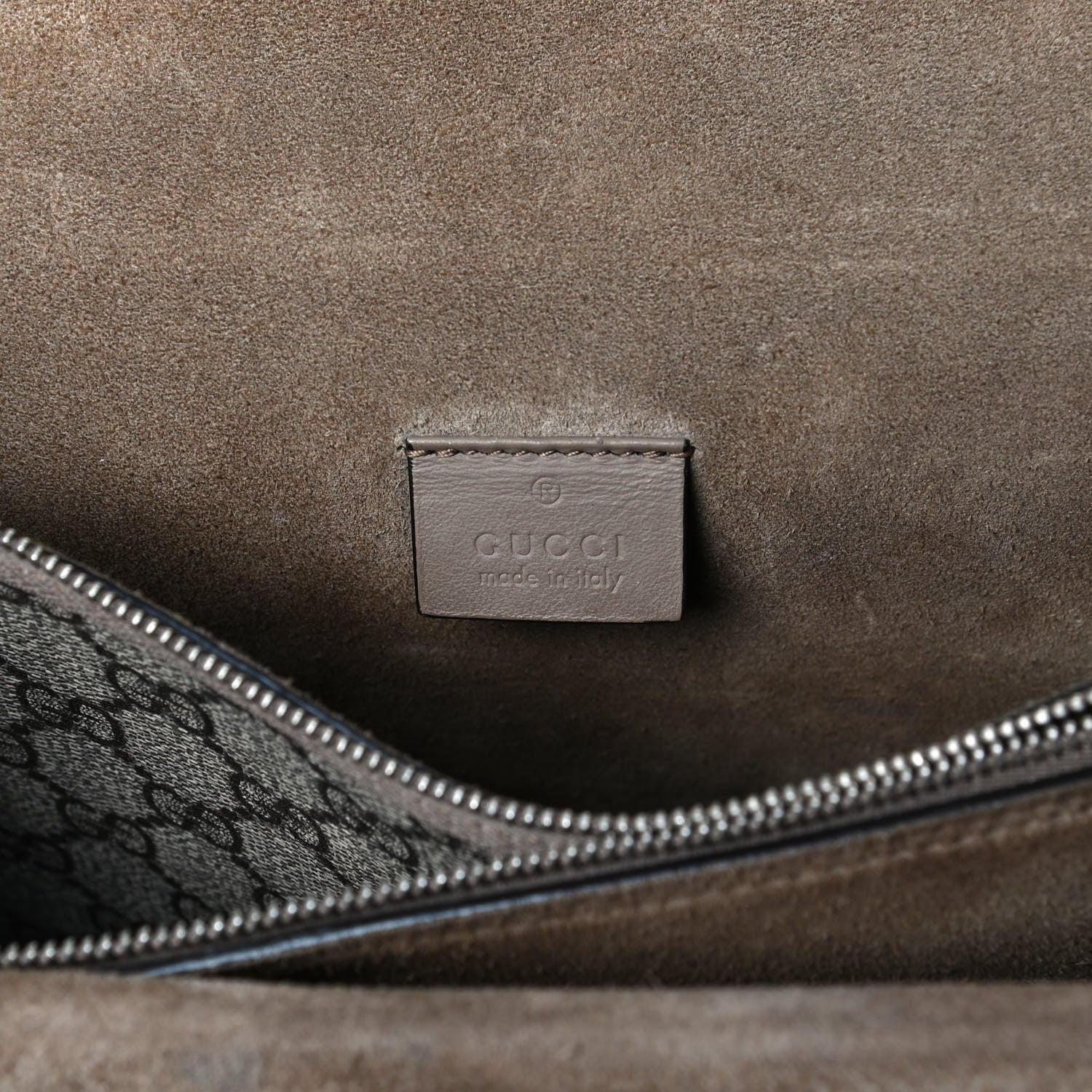 Gucci GG Supreme Monogram Medium Dionysus Shoulder Bag Taupe 6 of 11