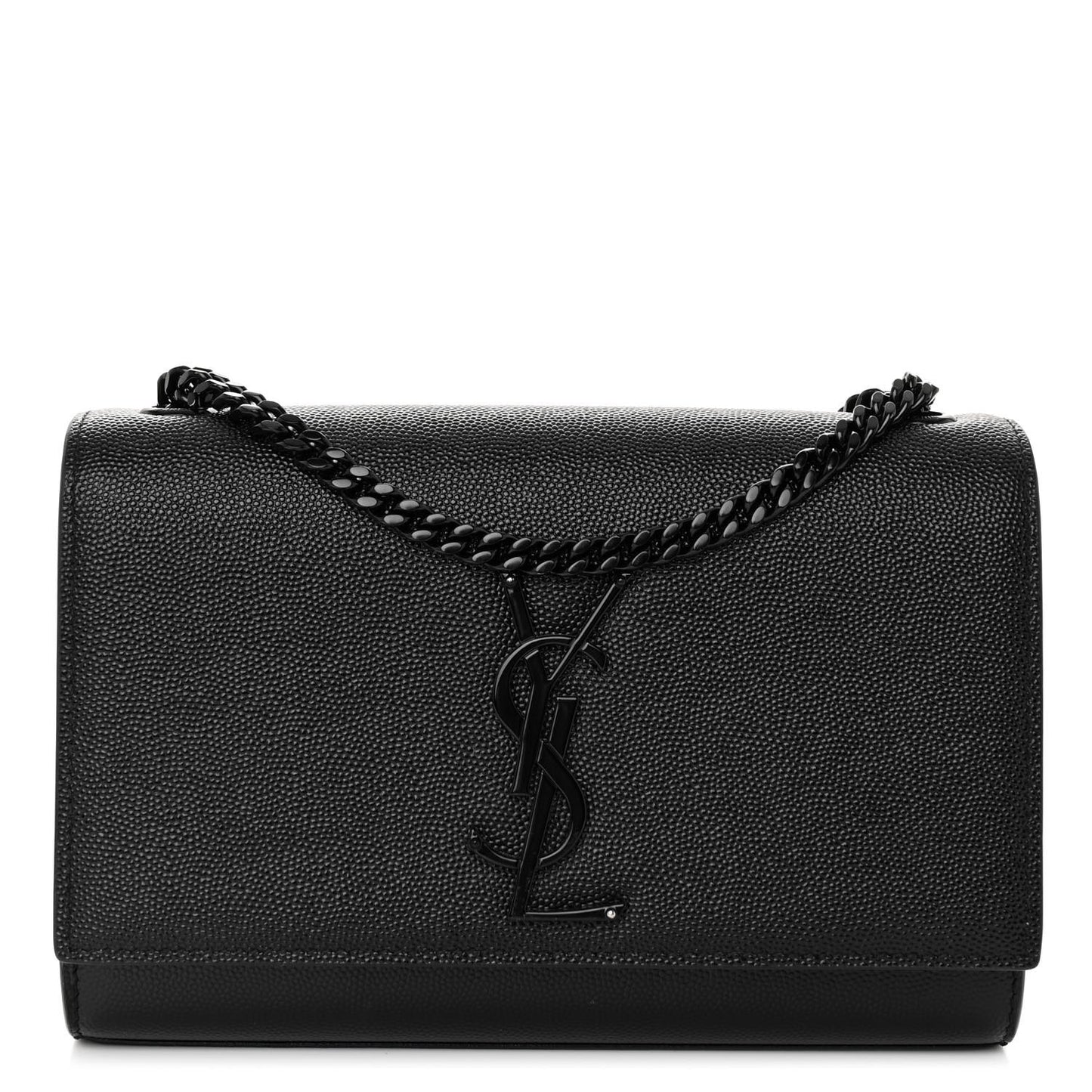 Grain De Poudre Small Monogram Monochrome Kate Satchel Black