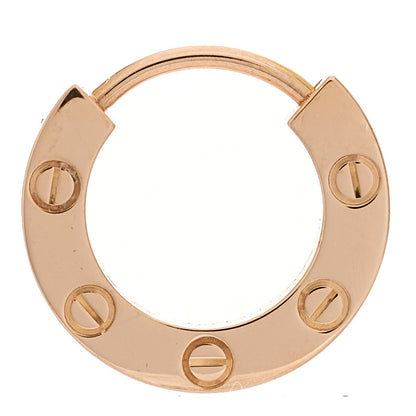 Cartier 18K Pink Gold Single LOVE Hoop Earring 1 of 8