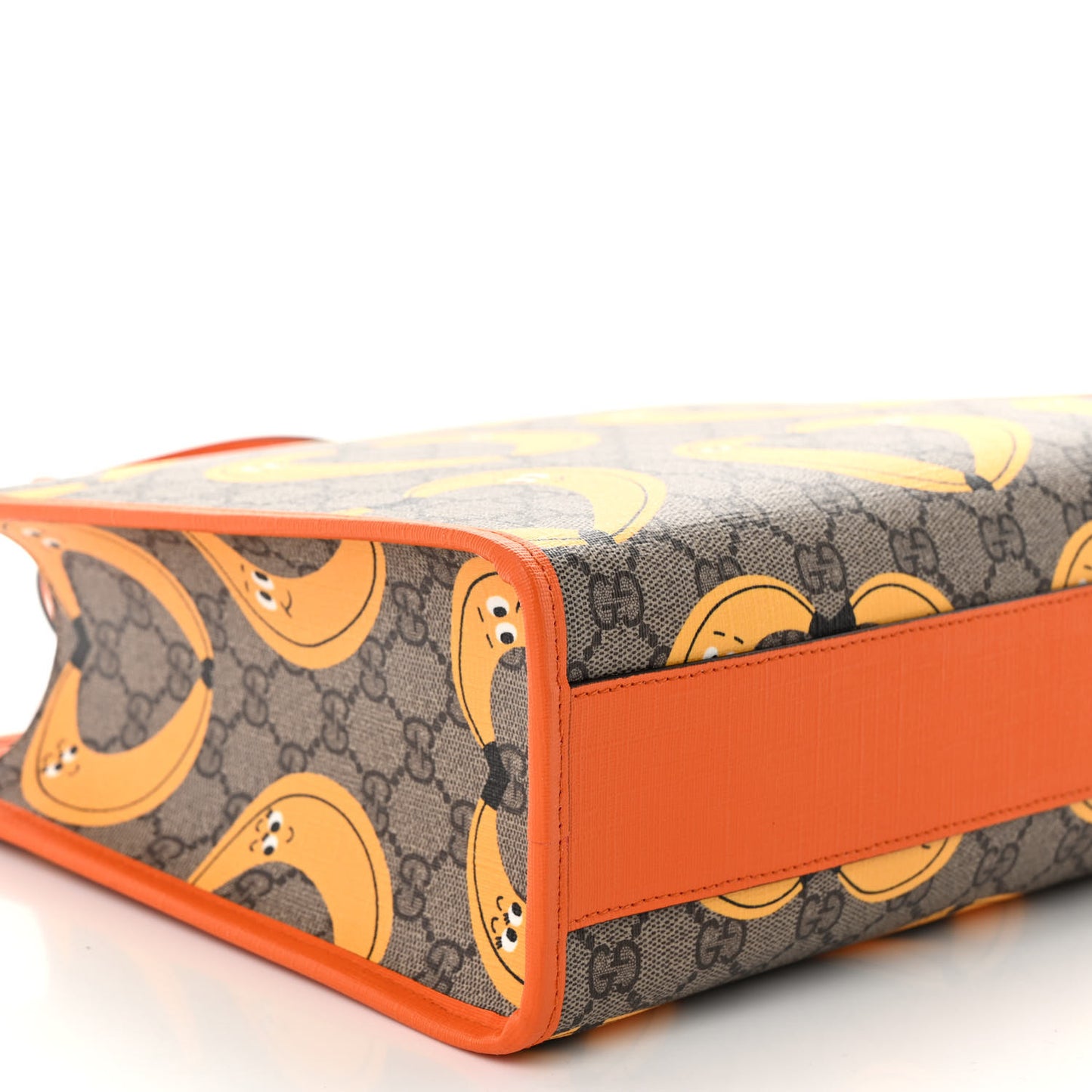 GG Supreme Monogram Banana Childrens Tote Beige Ebony Multicolor Carrot Orange