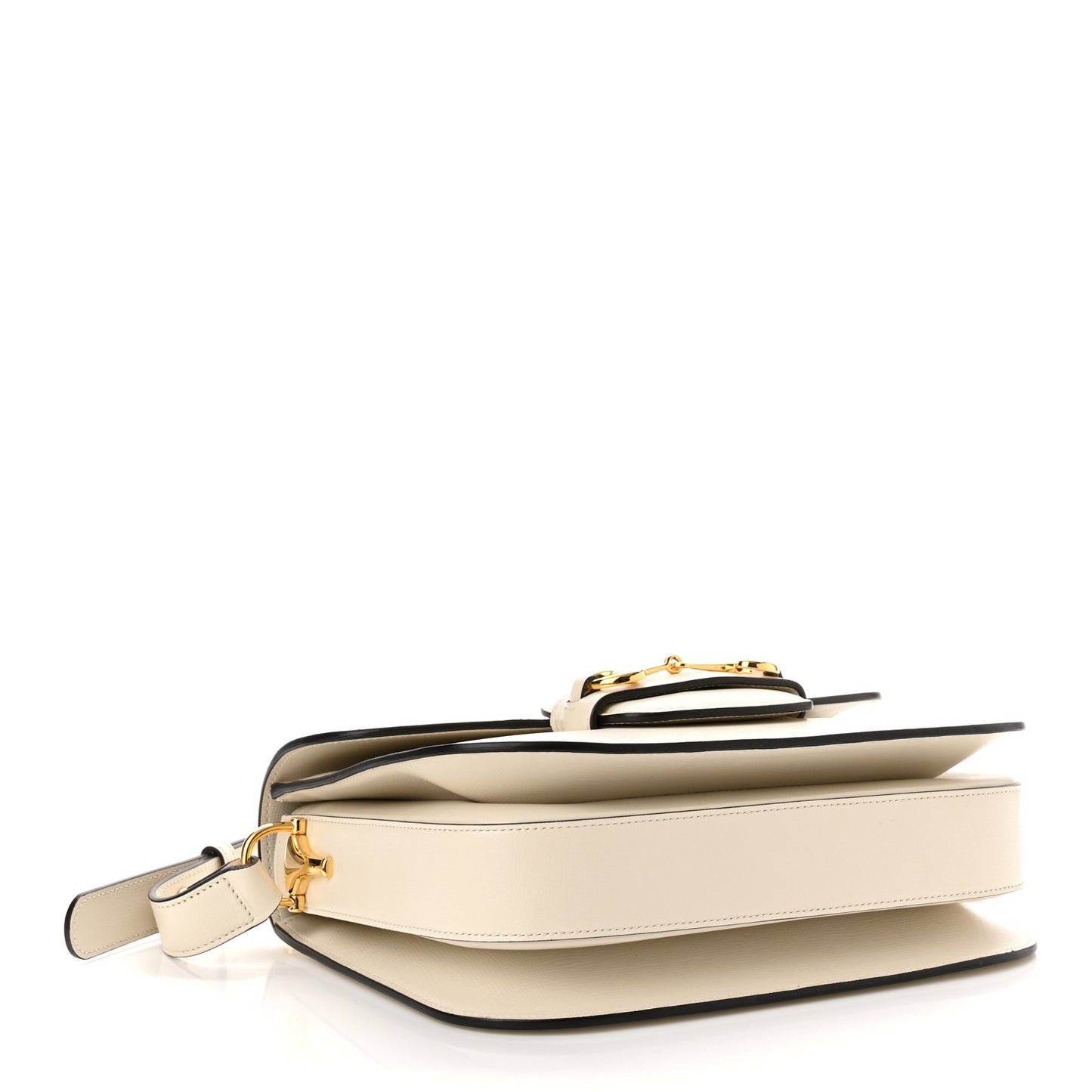 Azalea Calfskin Horsebit 1955 Shoulder Bag Mystic White