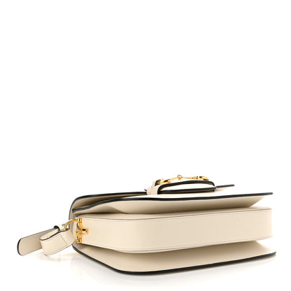 Gucci Azalea Calfskin Horsebit 1955 Shoulder Bag Mystic White 3 of 9