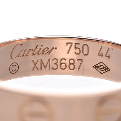 Cartier 18K Pink Gold 3.5mm LOVE Wedding Band Ring 44 3 4 of 5