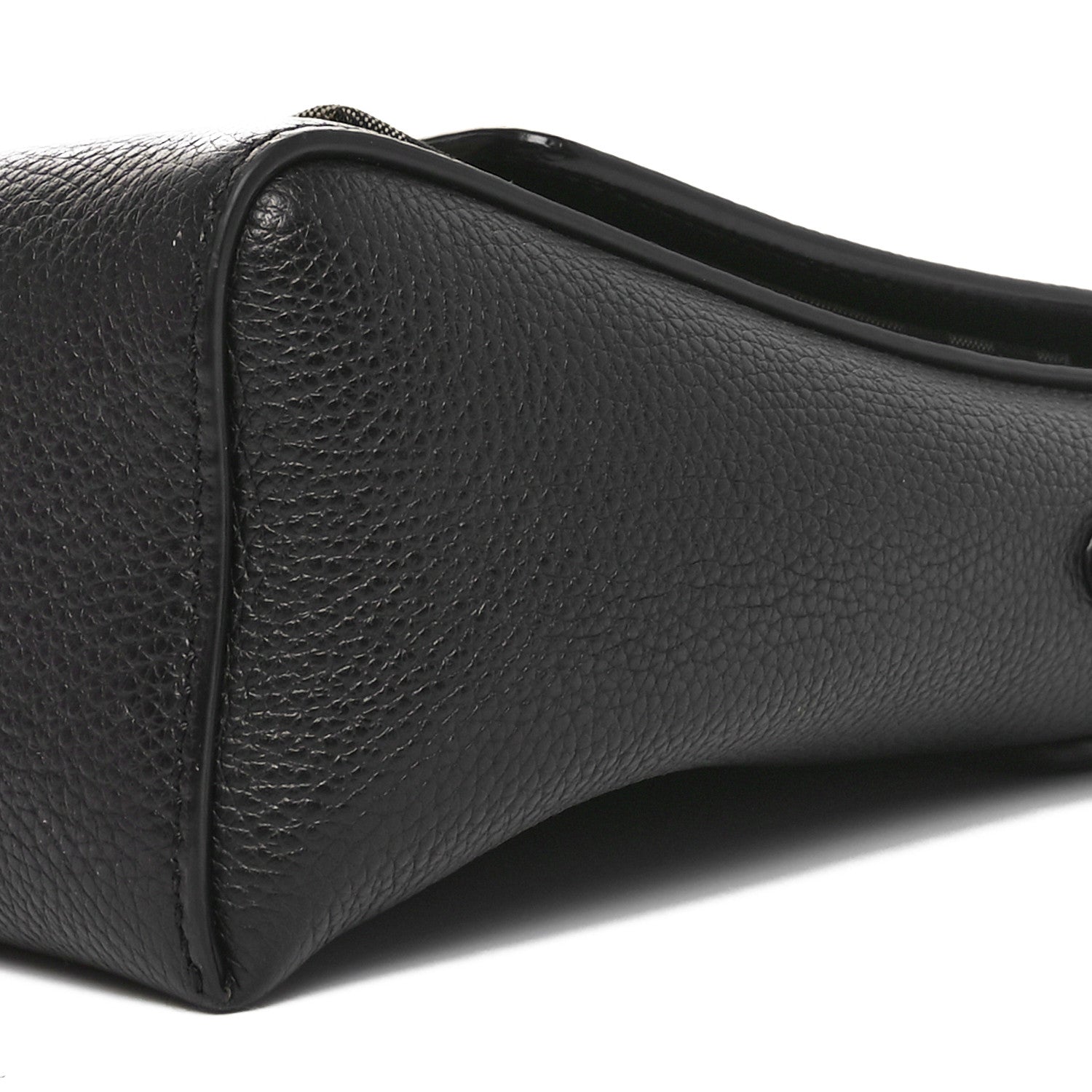 Burberry Grainy Calfskin Vintage Check Note Crossbody Bag Black 9 of 9