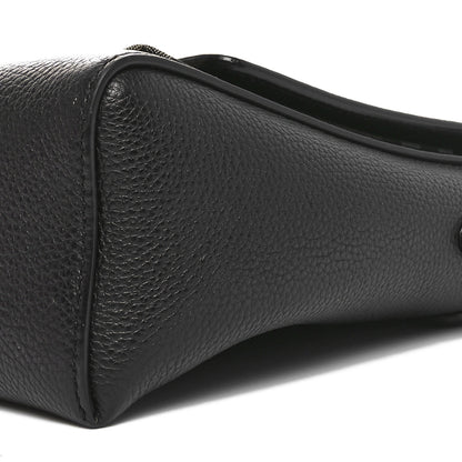 Burberry Grainy Calfskin Vintage Check Note Crossbody Bag Black 9 of 9