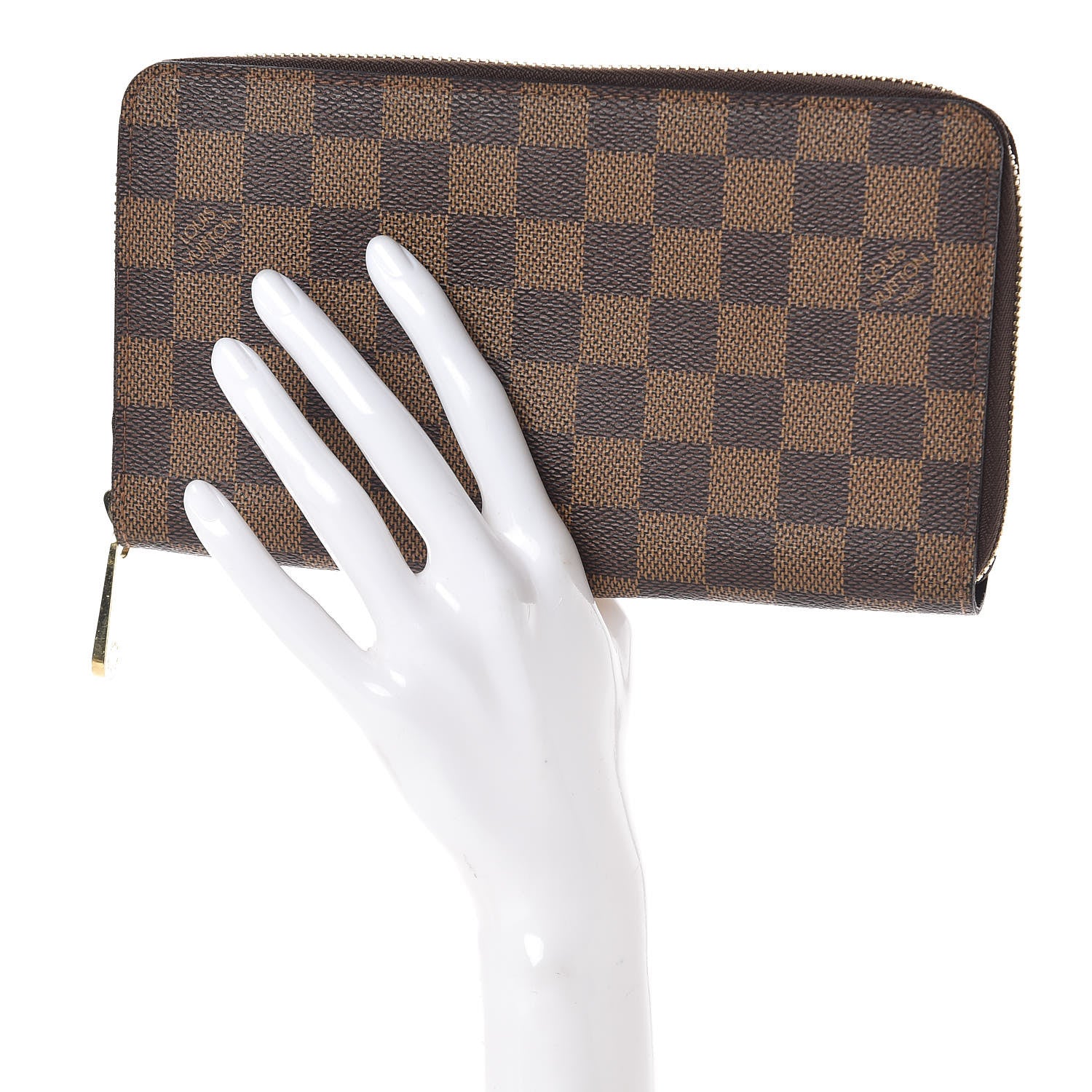 Louis Vuitton Damier Ebene Zippy Organizer Wallet 2 of 8