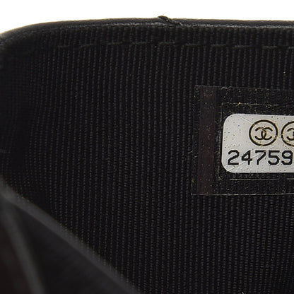 Chanel Aged Calfskin Chevron Reissue Card Holder Wallet So Black 7 of 8