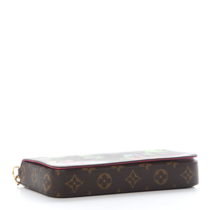 Louis Vuitton Monogram 2021 Christmas Animation Hollywood Pochette Felicie Chain Wallet Fuchsia 4 of 8