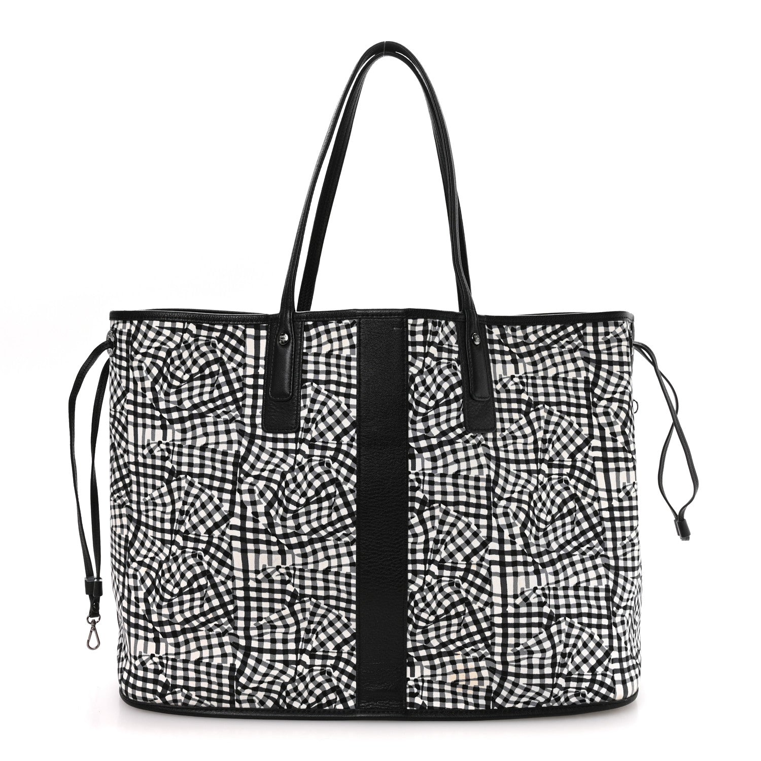 MCM Visetos Large Liz Reversible Shopper Tote Black 3 of 16