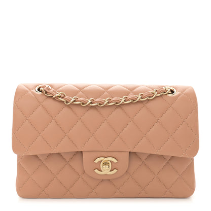 Chanel Lambskin Quilted Small Double Flap Brown 1 of 11