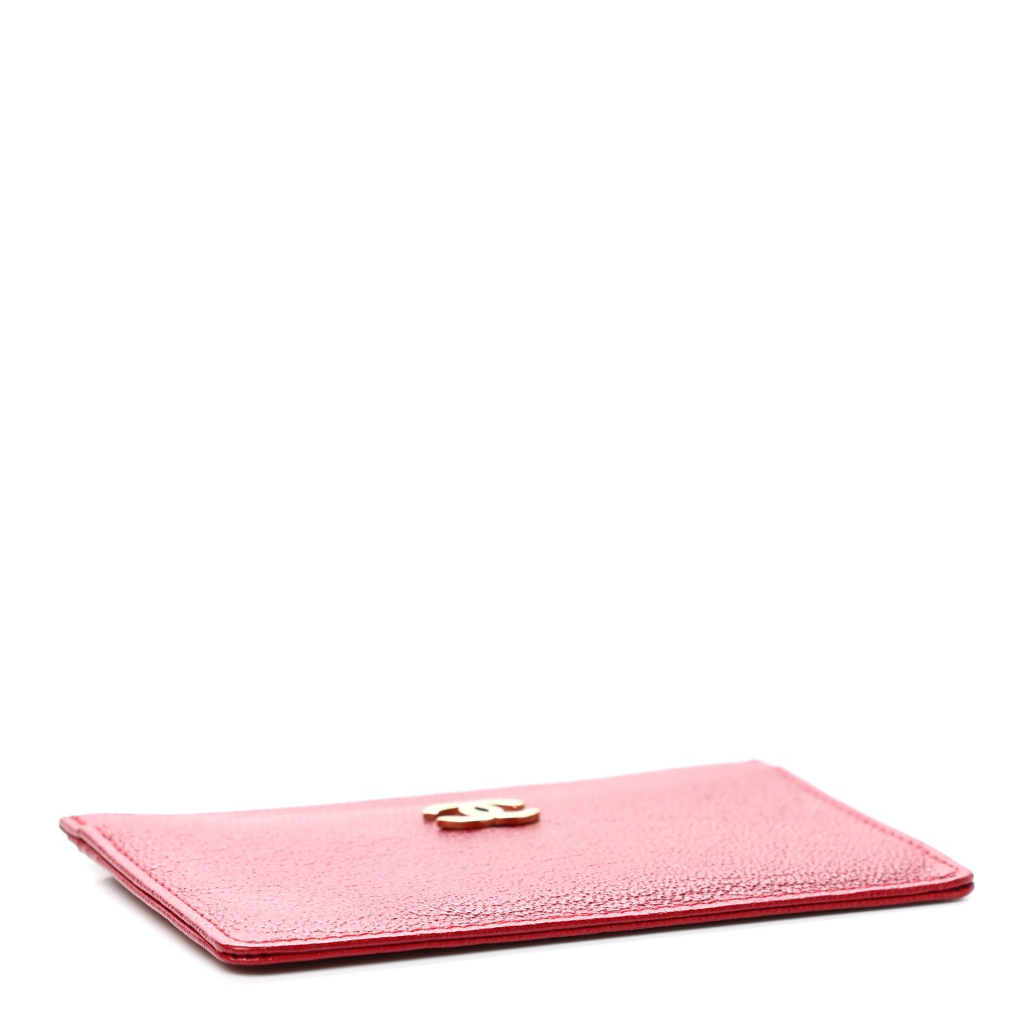 Chanel Calfskin CC Card Holder Red 4 of 8