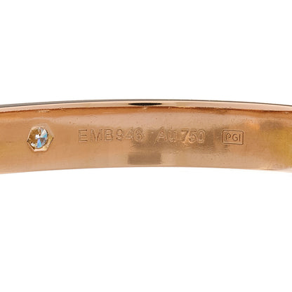 Cartier 18K Pink Gold 4 Diamond LOVE Bracelet 17 4 of 9