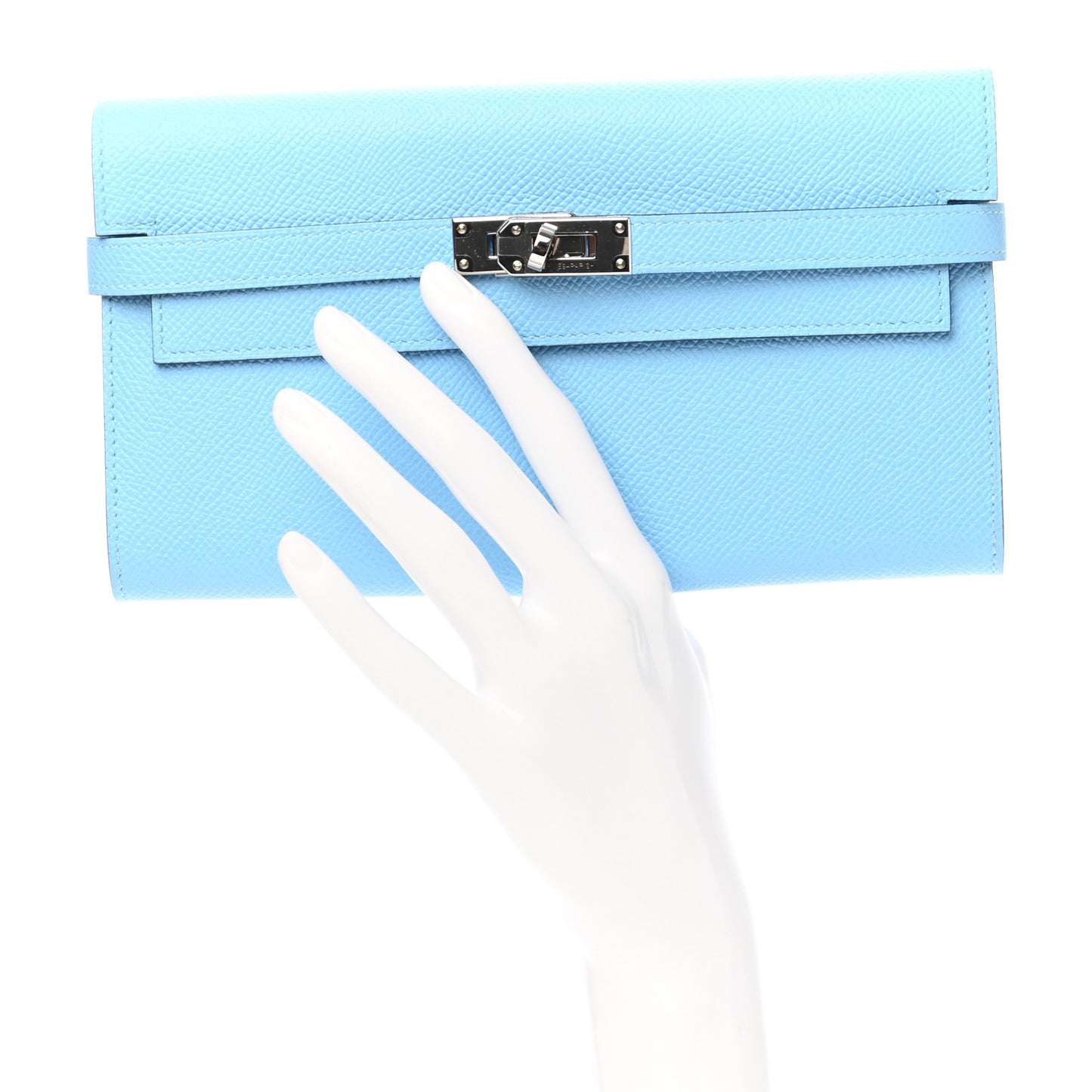 Epsom Kelly Longue Wallet Celeste