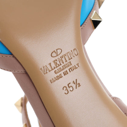 Valentino Garavani Nappa Rockstud Ankle Strap 65mm Pumps 35.5 Parrot Poudre 6 of 7