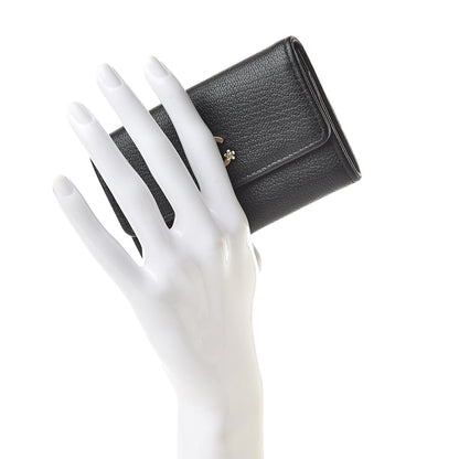 Chanel Goatskin Camellia CC Flap Card Holder Black 2 of 11