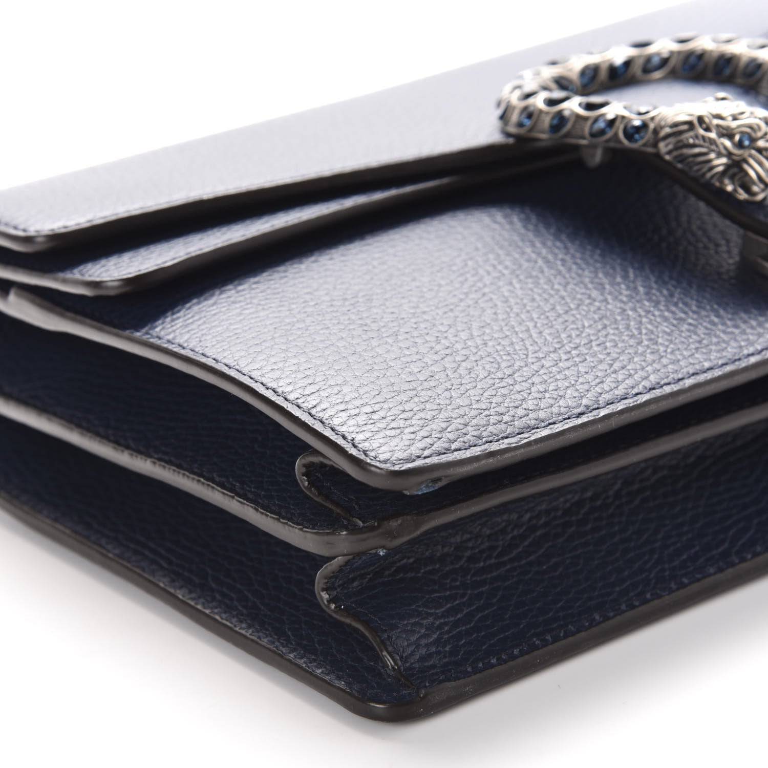 Gucci Dollar Calfskin Crystal Small Dionysus Shoulder Bag Blue Agata Montana Sapphire 7 of 10
