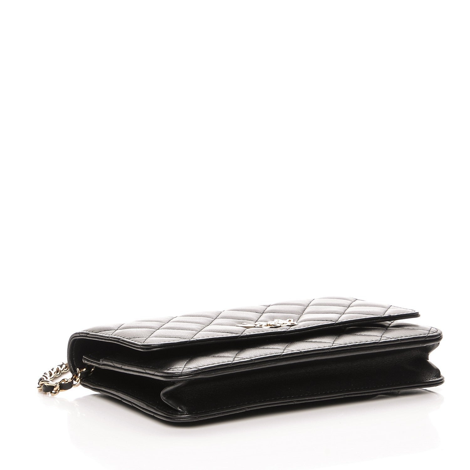 Chanel Lambskin Quilted Emoticon Wallet On Chain WOC Black 4 of 9