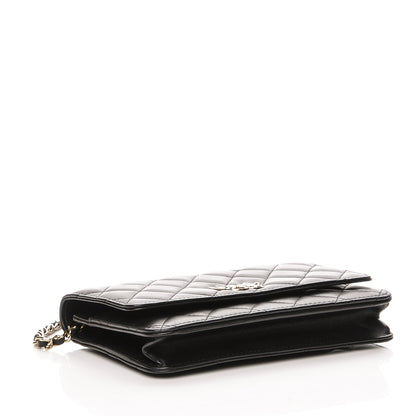 Chanel Lambskin Quilted Emoticon Wallet On Chain WOC Black 4 of 9