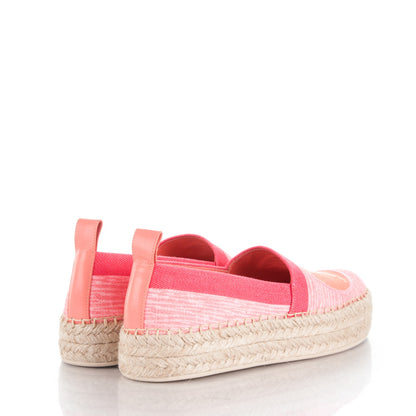 Louis Vuitton Canvas Blue Shore Espadrille Flats 37 Corail 4 of 8
