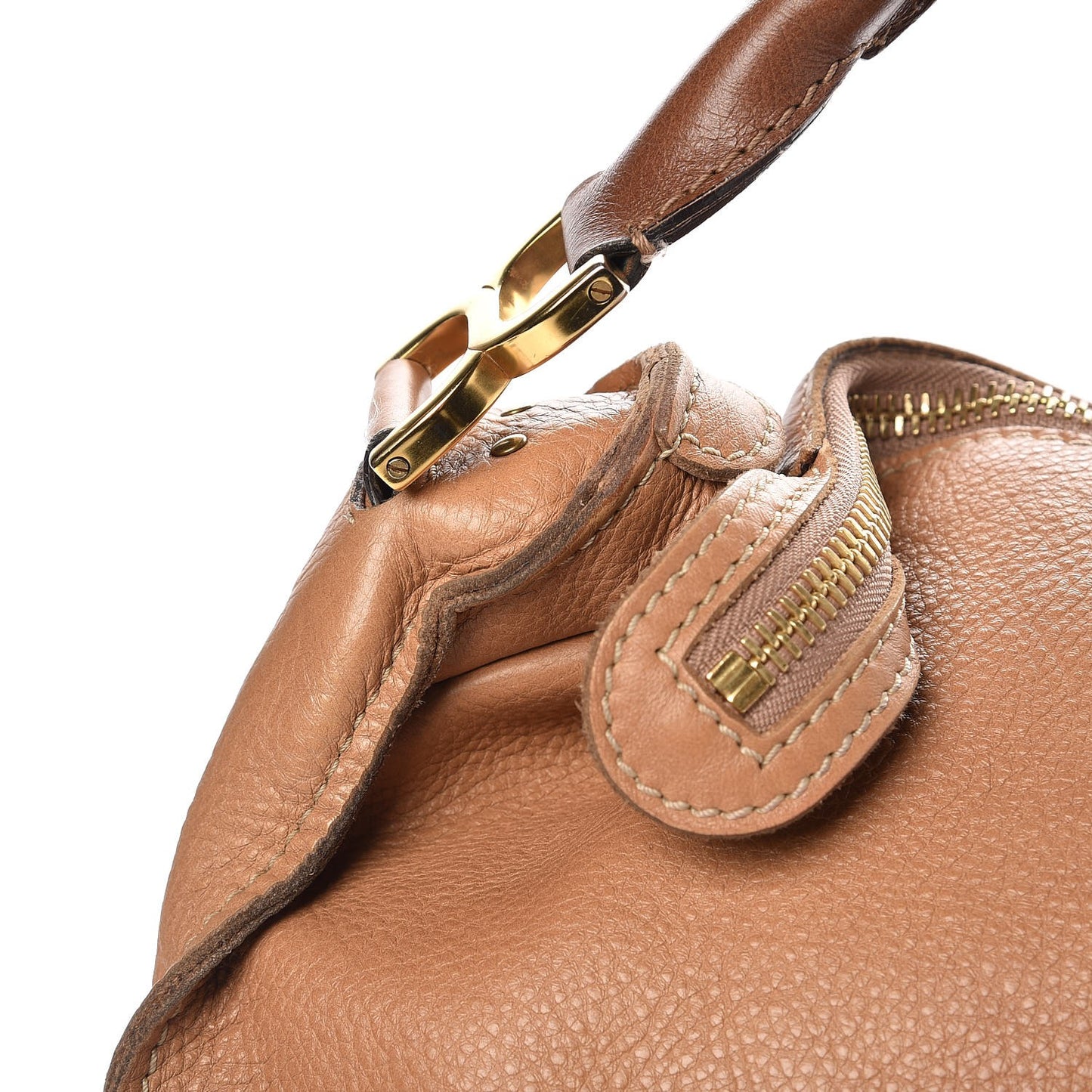 Calfskin Large Marcie Hobo Wood