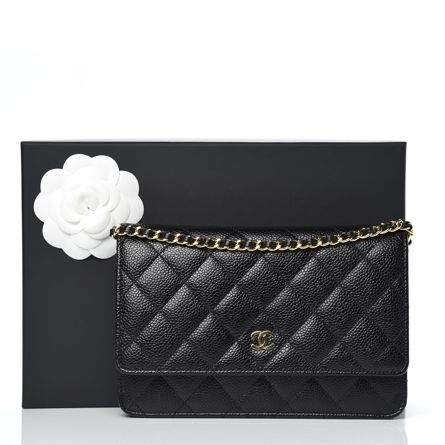 Chanel Caviar Quilted Wallet On Chain WOC Black 11 of 11