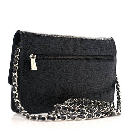 Chanel Caviar Timeless CC Wallet on Chain WOC Black 3 of 13