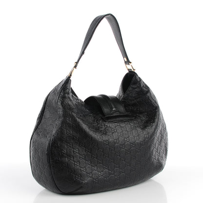 Gucci Guccissima New Ladies Web Large Hobo Black 3 of 7